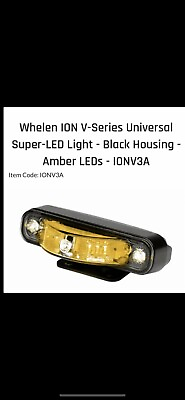 Blow Out NEW WHELEN IONV3A ION SERIES Amber
