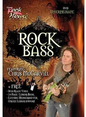 #ad Learn Rock Bass Intermediate DVD DVD By Chris McCarvill VERY GOOD