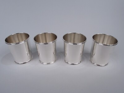 #ad Gorham Spaulding Mint Julep Cups 351 Federal Bar Julep American Sterling Silver