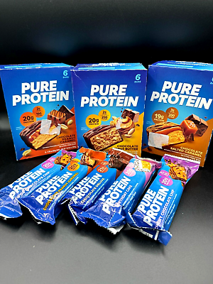 #ad #ad 50 Assorted Flavor PURE PROTEIN 20g Protein Bars Gluten Free