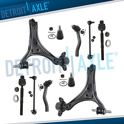 #ad Front Lower Control Arms Sway Bars Tie Rods for 2013 2017 Honda Accord Acura TLX