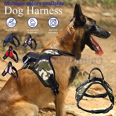 #ad No Pull Dog Pet Harness Adjustable Control Vest Dogs Reflective XS S M Large XXL