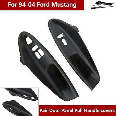 #ad New Pair Set Interior Door Window Switch Bezel Panel For 1994 2004 Ford Mustang