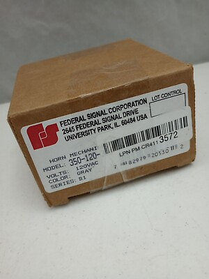 #ad New Federal Signal 350 120 30 Horn Mechanism Free Shipping.. 1