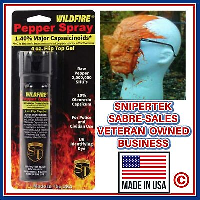#ad Pepper GEL Spray Wildfire Sticky Police Max 4 oz HOME Mobile Defense