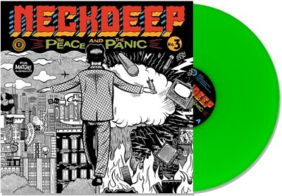 #ad Neck Deep The Peace and the Panic New Vinyl LP Explicit Colored Vinyl Gree