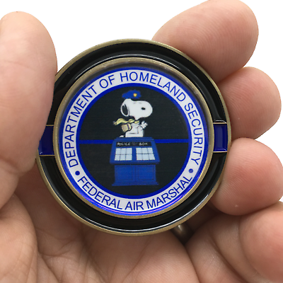 #ad Federal AIr Marshal FAM Snoopy Peanuts Challenge Coin
