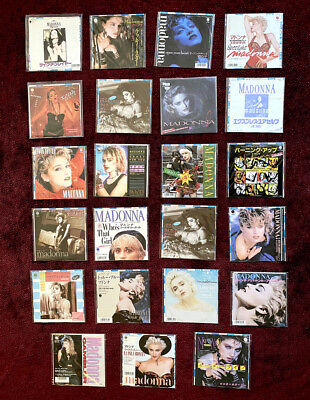 #ad MADONNA MINT JAPAN 80#x27;s 45RPM RECORD COLLECTION PROMO amp; COLOR VINYL amp; INSERTS