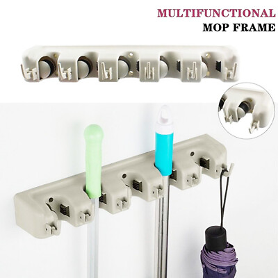 #ad Mop Holder 5 Position with 6 Hooks High Quality PP New Material