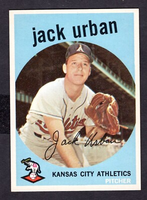 #ad 1959 TOPPS JACK URBAN CARD NO:18 NEAR MINT CONDITION