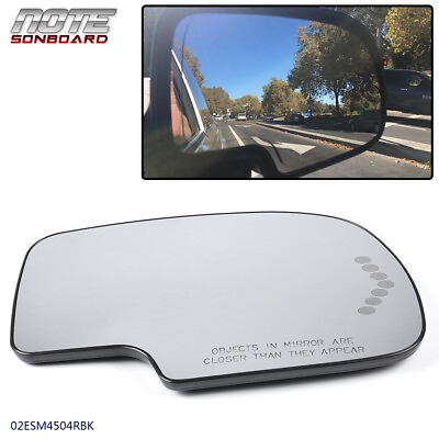 #ad MIRROR HEATED W TURN SIGNAL PASSENGER SIDE FIT FOR CHEVY GMC CADILLAC 88944392