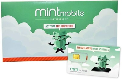 #ad Mint Mobile 3 Month 15GB DATA 5G Prepaid SIM Card Kit See Description