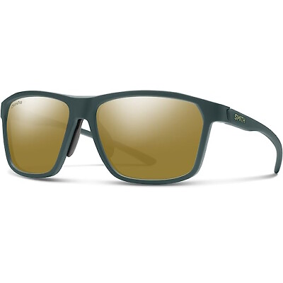 #ad Smith Pinpoint Sunglasses Matte Spruce Frame ChromaPop Polarized Bronze Mirror