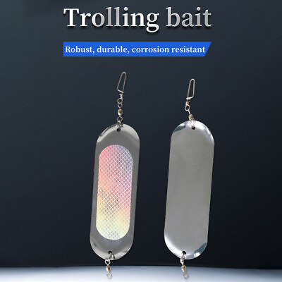 #ad 2Pcs Flashers Fly Trolling Lures 4.5quot; Fishing Tackle Side Kick Salmon Trout Bait