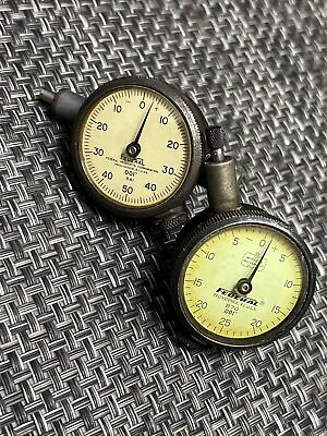 #ad Vintage Federal Dial Indicators Fully Jeweled B81 .001 and B70 C .001quot; LOT OF 2