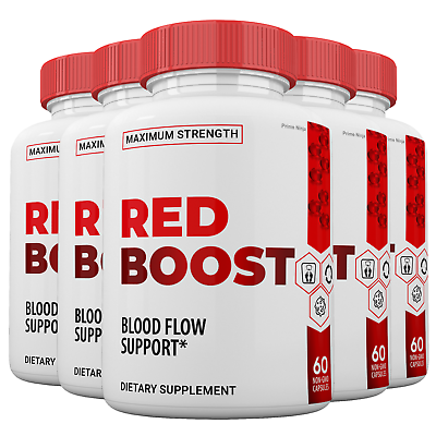 #ad #ad Red Boost Blood Flow Support Pills RedBoost Capsules for Men and Women 5 Pack