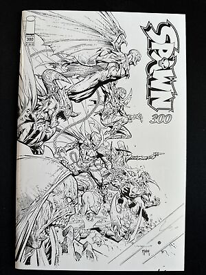 #ad Spawn #300 Opena Bamp;W Variant Image Comics 1st Print 1992 Series Near Mint