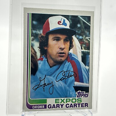 #ad 1982 Topps Gary Carter Baseball Card #730 NM Mint FREE SHIPPING