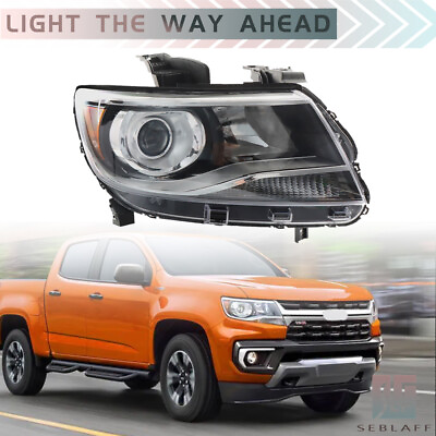 #ad Right For 2015 2021 Chevy Colorado LT Z71 ZR2 Projector Headlight Halogen Clear