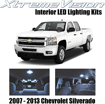 #ad XtremeVision Interior LED for Chevy Silverado 2007 2013 12 pcs