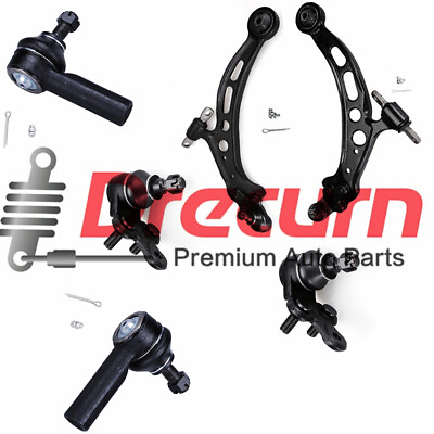 #ad 6PC Control Arms Ball Joints Outer Tie Rod Ends Kit For Camry ES300 Avalon