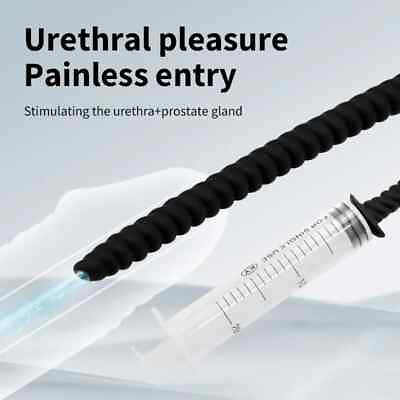 #ad 3 Size Hollow Urethral Stretcher Dilator Male Penis Plug Sound Penis Enhancer