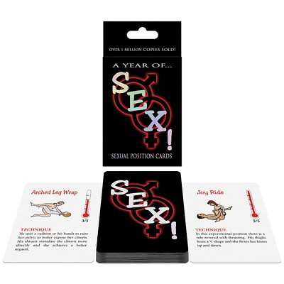 #ad Sex Cards Game Adult Sexual Position Couples Foreplay Fun A Year of Sex