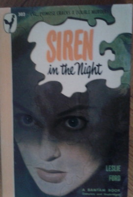 #ad Leslie Ford Siren In The Night 1948 Bantam 303 Colonel Primrose Mystery Crime
