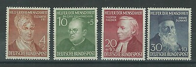 1952 Germany Federal Series Charity 3 Series 4 V MNH MF26494