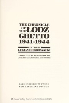 #ad The Chronicle of the Lodz Ghetto 1941 1944 Hardcover