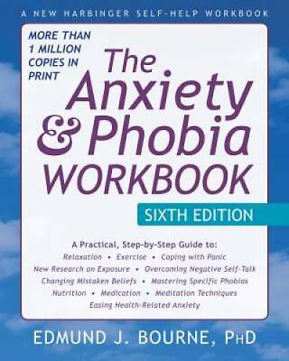 #ad The Anxiety and Phobia Workbook Paperback By Bourne PhD Edmund GOOD