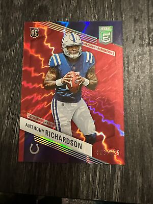 #ad Anthony Richardson Elite Card Numbered 383 625 And 3 Other Cards