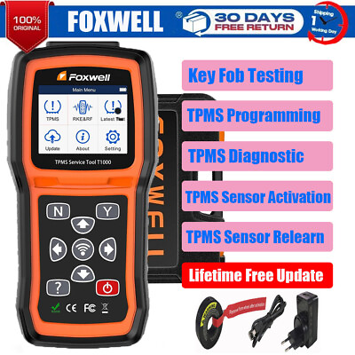 #ad FOXWELL T1000 TPMS Relearn Activate Tire Pressure Sensor Programmer Diagnostic