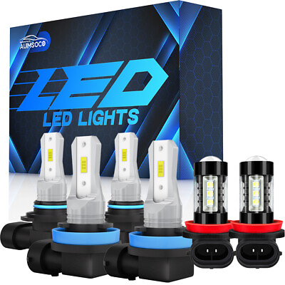 #ad #ad For Toyota 4Runner 2010 2020 6x LED Headlight Bulbs Hi lo BeamFog Light KIT