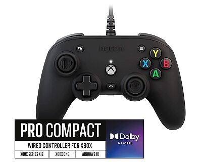 #ad RIG Nacon PRO Compact Controller for Xbox w Dolby Atmos Black Certified Refurb