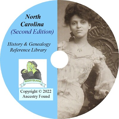 #ad 219 old books NORTH CAROLINA History amp; Genealogy on DVD