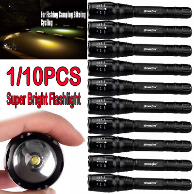 #ad #ad US 1 10x Super Bright 990000LM Police LED Flashlight Adjust Focus Tactical Torch