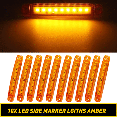 #ad Universal LED Side Marker Clearance Light Lamps for Car Truck Trailer 12V Amber