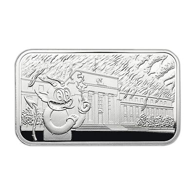 #ad Fun With Willy Federal Reserve 1 oz .999 Fine Silver Art Bar by Pit Bullion