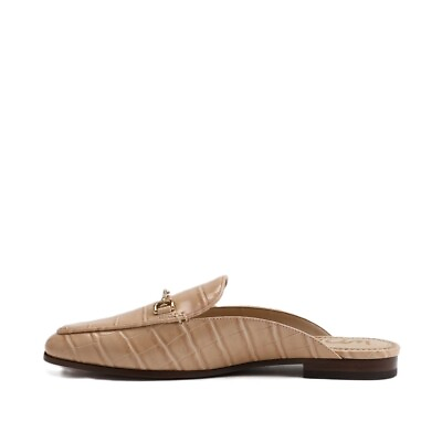 #ad #ad Sam Edelman Linnie Beechwood Embellished Slip On Almond Toe Flat Heeled Mules