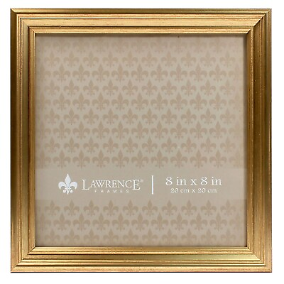 #ad Lawrence Frames 8x8 Sutter Burnished Gold Picture Frame 536288