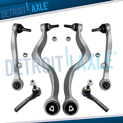 #ad Front Lower Control Arms Ball Joints Outer Tie Rod Links for 2002 2005 745i