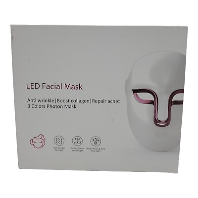#ad 3 color led face mask light therapy MISSING THE REMOTE CONTROL