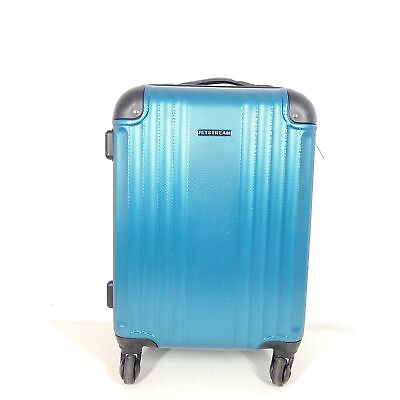 #ad JetStream 20quot; Hardshell Spinner Cabin Carry On Luggage Microdiamond Sky Blue