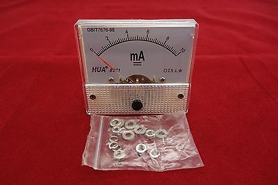 #ad DC 10mA Analog Ammeter Panel Current Meter 85C1 0 10mA DC directly Connect