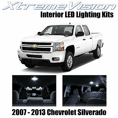 #ad #ad XtremeVision Interior LED for Chevy Silverado 2007 2013 12 PCS Pure White