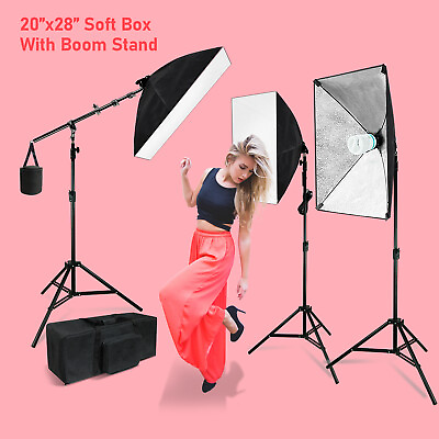 #ad LSP Photography Lighting Softbox Stand Photo Equipment Light Kit Photo Studio