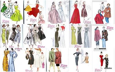 #ad OOP Vintage Retro 1940s 1950s Butterick Sewing Pattern Rockabilly VLV Misses