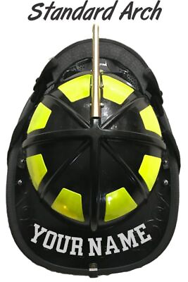 #ad Firefighter Helmet Name Varsity Font Helmet Name Decal