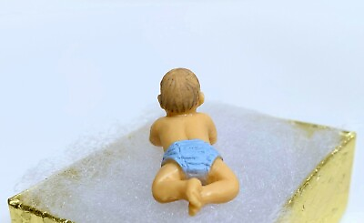 #ad Dollhouse Miniature Tiny Baby Boy Doll